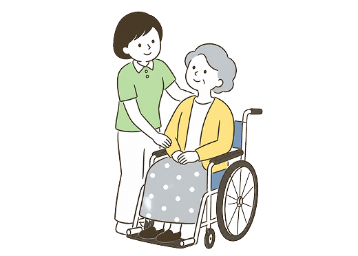 利用者にもスタッフにも無理をさせないケアの様子
